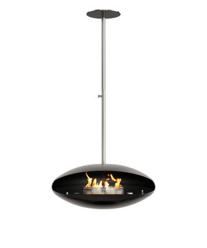 Biobränslespis Decoflame Espoo Ceiling svart basplatta