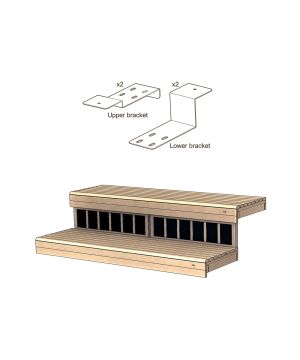 Monteringskit infrapanelsraster