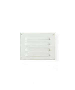 Ventilgaller metall vit lack.