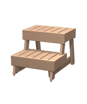 Harvia Modular tvåstegspall i al