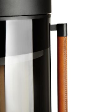 Keddy K900 brunt läderhandtag detalj