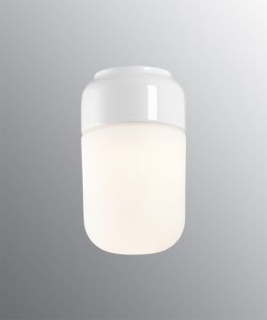 Armatur Ohm 100/170 Ifö Electric vit sockel frostat glas