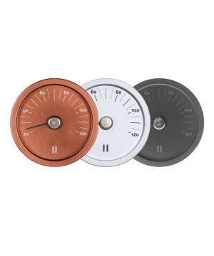 Rund termometer i aluminium, Rento