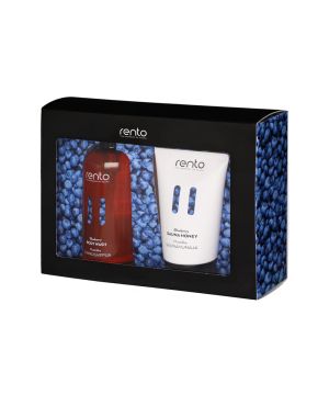 Presentset Blåbär, duschtvål & bastuhonung