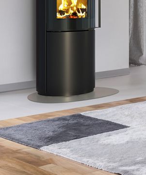 Golvglas till Schiedel Mimas 150