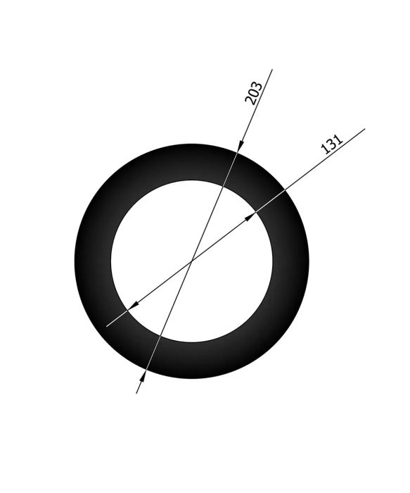 Rökrör Rosett Ø125