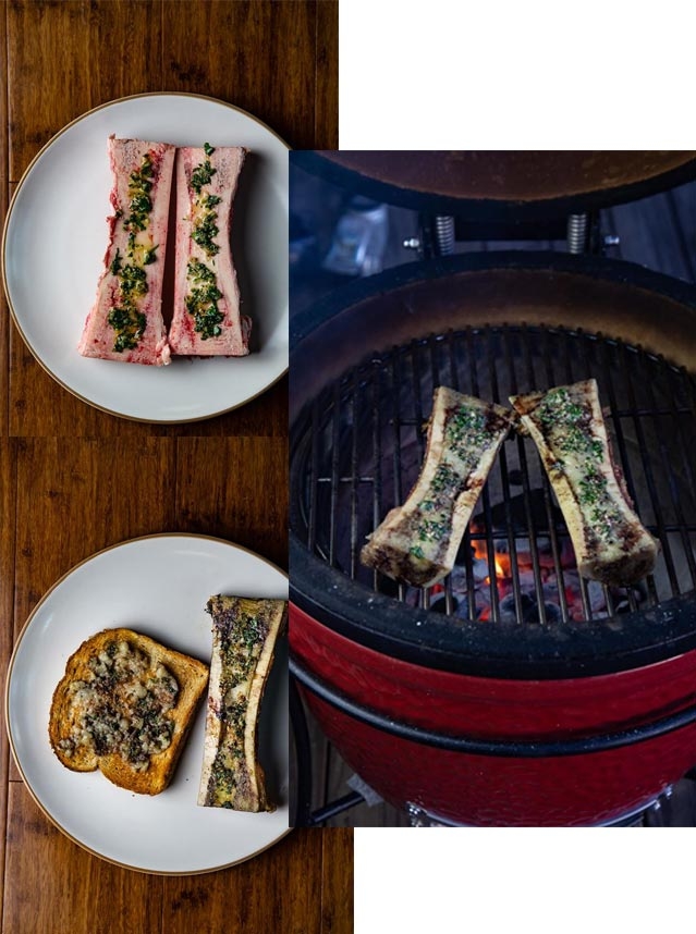 Kamado Joe recept benmärg