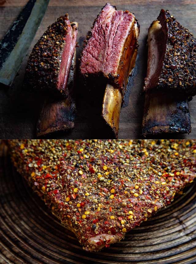 Kryddiga pastrami-ox-revbensspjäll